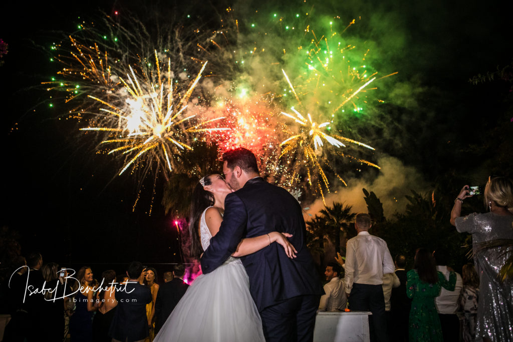 Wedding with Fireworks at Villa Cisne Marbella