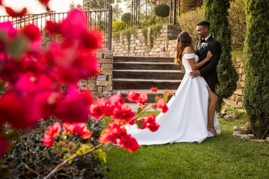 The beautiful gardens at Casa de la Era, Marbella