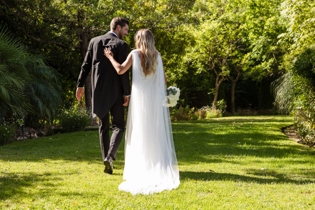 Walking in the gardens of Finca Villa Palma