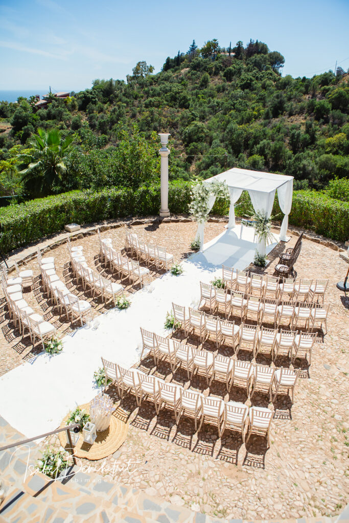 Casa de La Era Marbella wedding set up