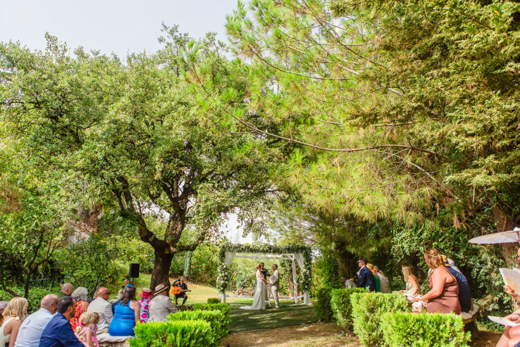 Stunning ceremony area at Finca Villa Palma, Marbella