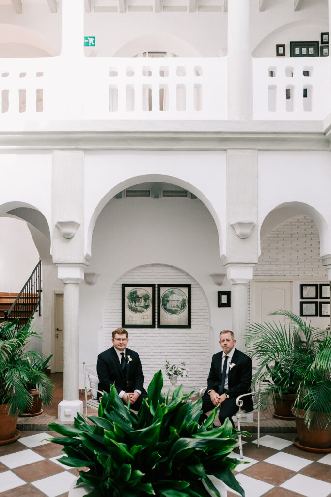 Beautiful arches inside the hotel at Cortijo Bravo