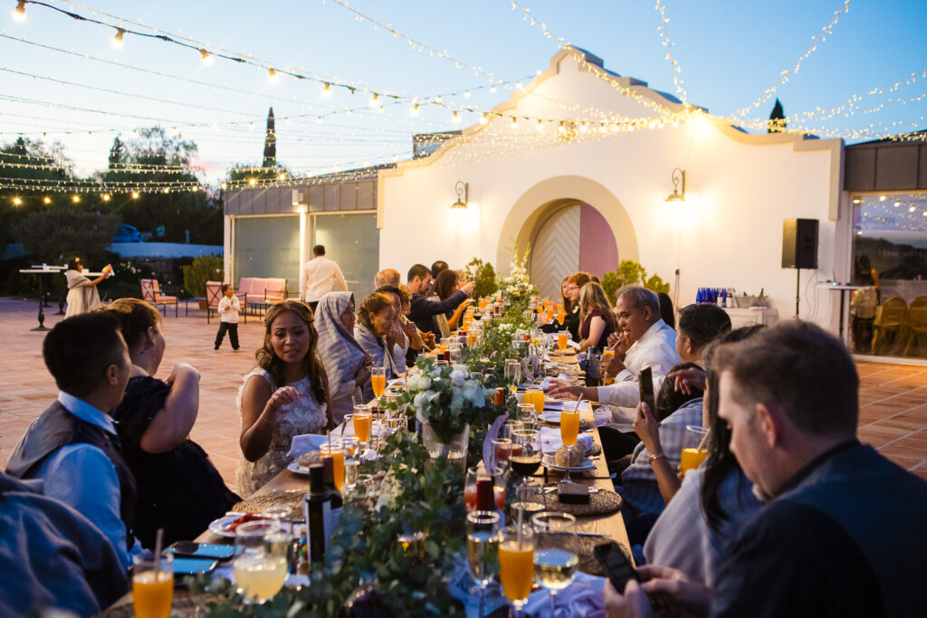 Private outside area for your banquet at Cortijo BRavo