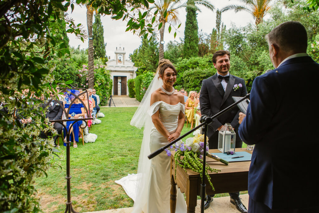Wedding ceremony at Finca Monasterio