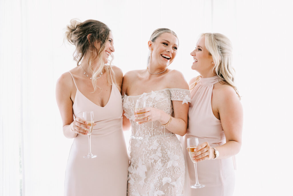 the girls having fun